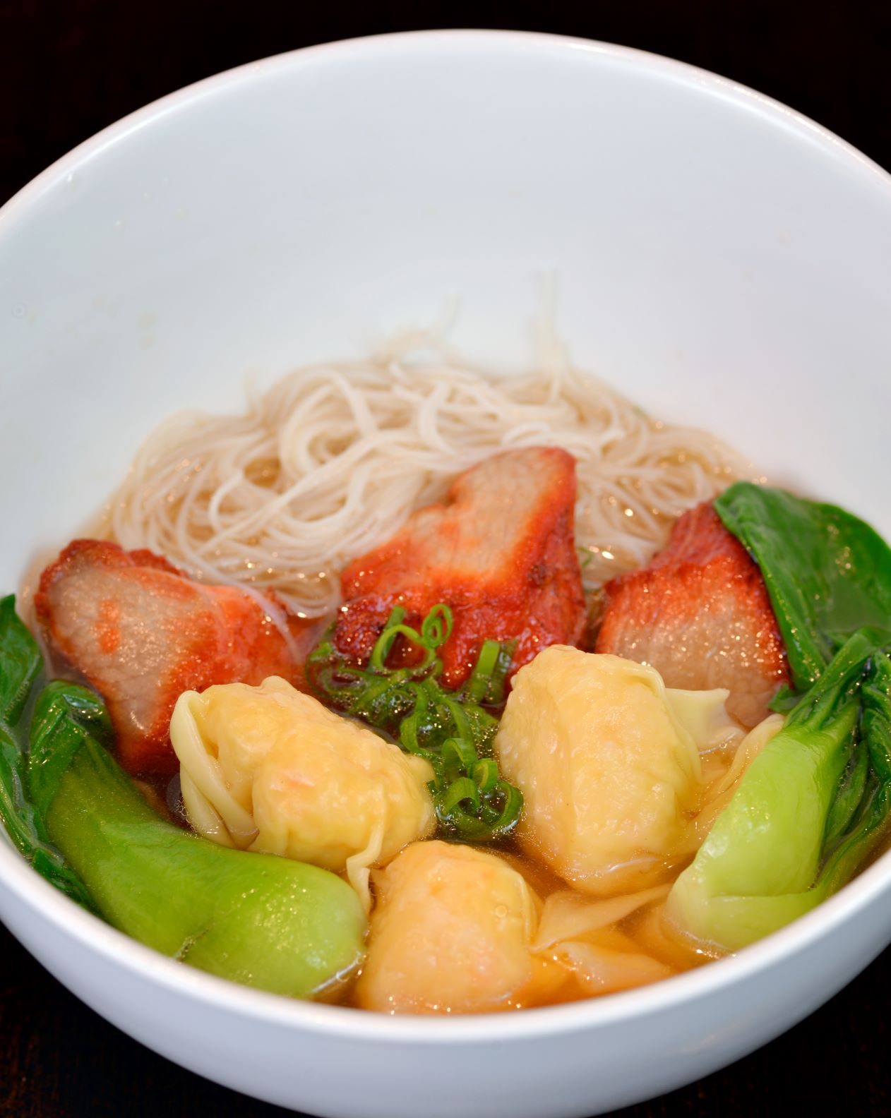 Roast Pork & Shrimp Wonton Noodle Soup.