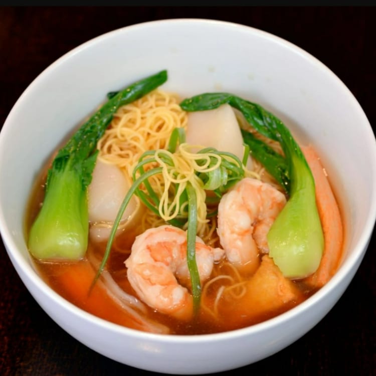 Jumbo Shrimp Noodle Soup.